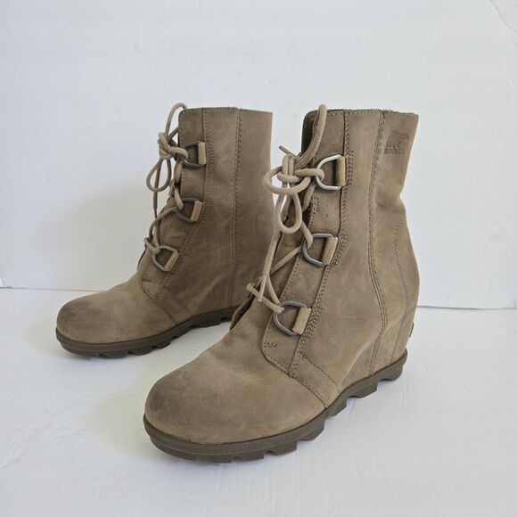 Sorel Womens Joan Of Artic II Leather Wedge Boots Size 9.5 - Picture 9 of 11